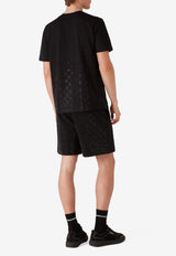 Casablanca Crystal Monogram T‑shirt Black M-SP26-JTS-001-10_BLACK