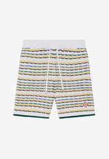 Casablanca Tuck Stitch Knitted Shorts Multicolor M-SP26-KW-1210-01_MULTI COLO