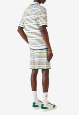 Casablanca Tuck Stitch Polo T-shirt Multicolor M-SP26-KW-1260-01_MULTI COLO