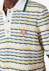 Casablanca Tuck Stitch Polo T-shirt Multicolor M-SP26-KW-1260-01_MULTI COLO