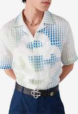 Casablanca Dots Gradient Linen Shirt Multicolor M-SP26-SH-003-05_MULTI COLO