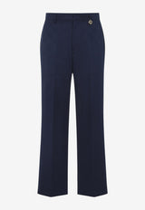 Casablanca Monogram Chino Pants Navy M-SP26-TR-379-02_NAVY