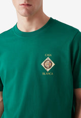 Casablanca Plafond Orne De Musique T‑shirt Green M-SS26-JTS-001-03_WHITE MULT