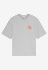 Casablanca Collage D'Icones Graphiques T‑shirt Gray M-SS26-JTS-044-12_GREY