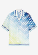Casablanca Gradient Tennis Tile Silk Bowling Shirt Multicolor M-SS26-SH-003-06_MULTI COLO