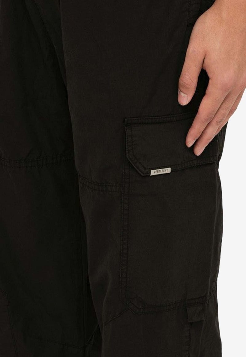 Represent Straight-Leg Cargo Pants Black M08234CO/M_REPRE-01