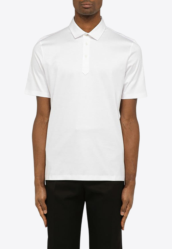 Brunello Cucinelli Solid Polo T-shirt White M0B133936CO/O_CUCIN-C6159