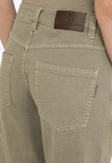 Brunello Cucinelli Monili Detail Straight-Leg Jeans Green M0H43P5797CO/O_CUCIN-C8964
