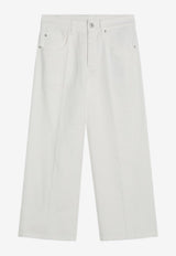 Brunello Cucinelli Logo Patch Square Pants White M0H81P4008CO/R_CUCIN-C600