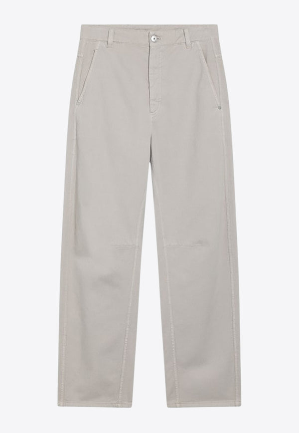 Brunello Cucinelli Monili-Embellished Straight Pants Beige M0H81P4019CO/R_CUCIN-C9443_102-42
