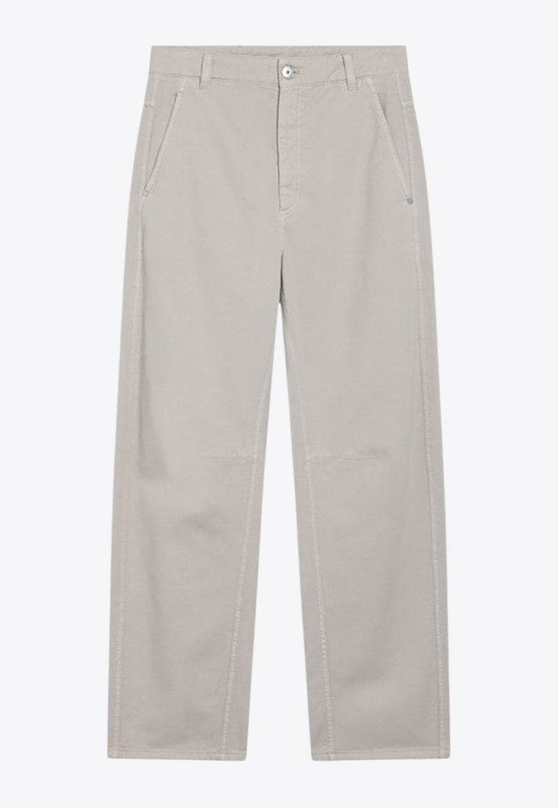 Brunello Cucinelli Monili-Embellished Straight Pants Beige M0H81P4019CO/R_CUCIN-C9443_102-42