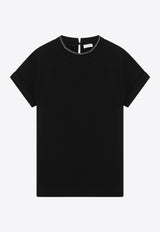 Brunello Cucinelli Pendant Crewneck T-shirt Black M0T18BD200CO/R_CUCIN-C159