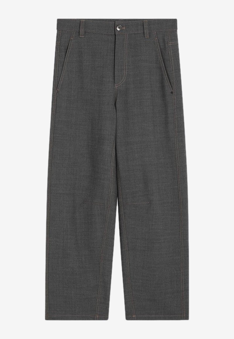 Brunello Cucinelli Straight-Leg Tailored Pants Gray M0W07P8723WV/P_CUCIN-C010