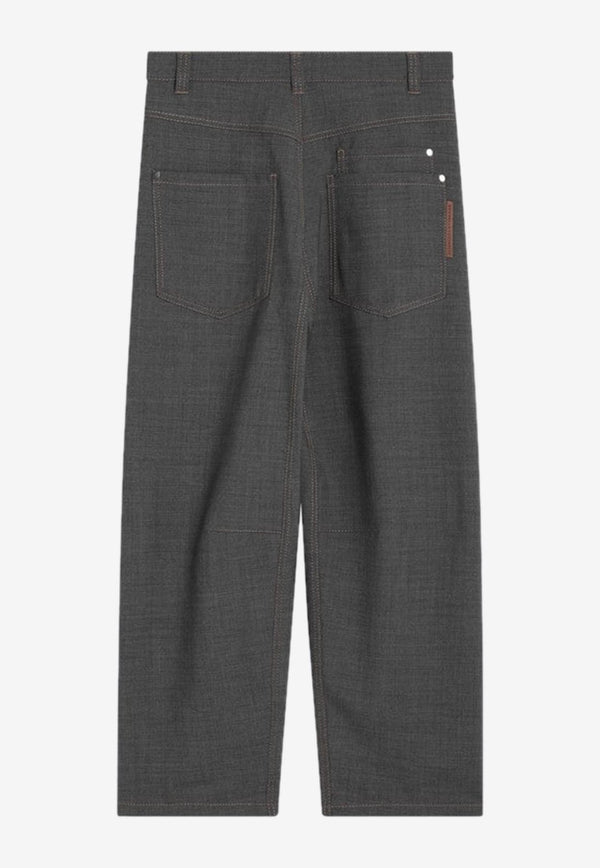 Brunello Cucinelli Straight-Leg Tailored Pants Gray M0W07P8723WV/P_CUCIN-C010