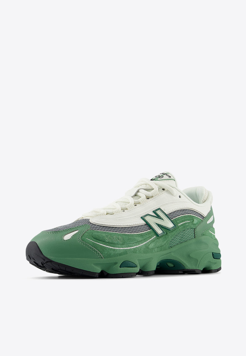 New Balance 1000 Low-Top Sneakers in Mallard Green with Sea Salt Green M1000MA