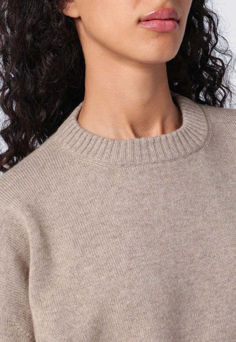 Brunello Cucinelli Cashmere Crewneck Sweater Beige M12723000WS/P_CUCIN-C077