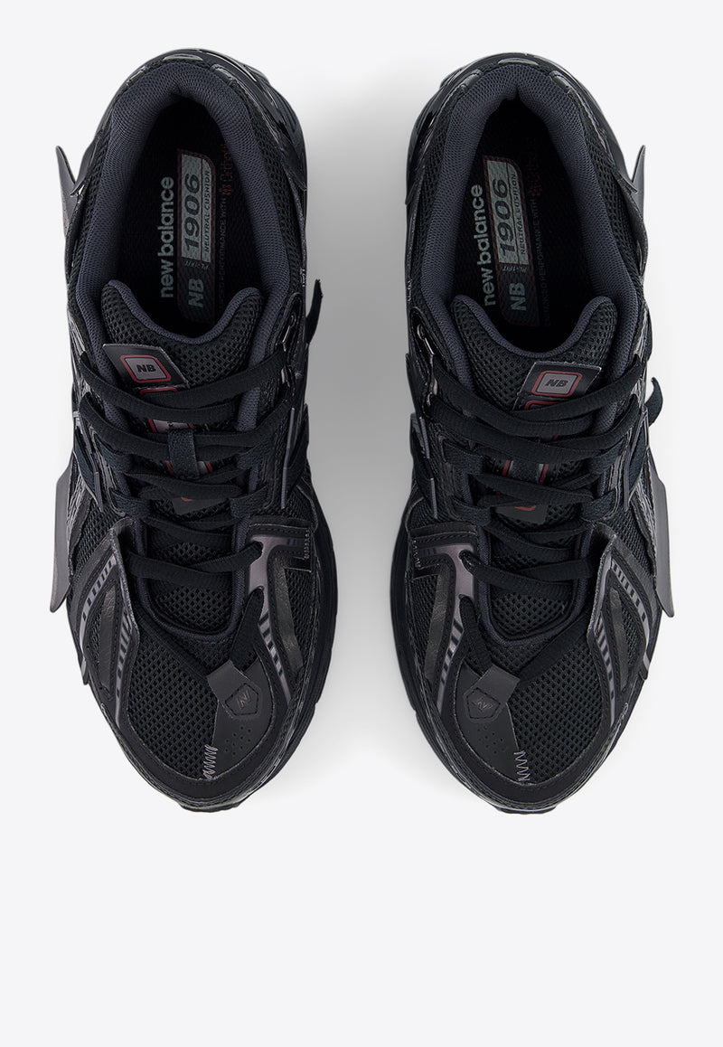 New Balance 1906A Low-Top Sneakers in Black with Dark Silver Metallic and Phantom Black M1906AF