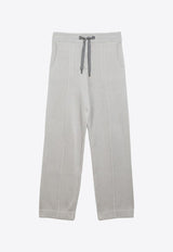 Brunello Cucinelli Rib-Knit Track Pants Beige M19122699CO/O_CUCIN-C9593