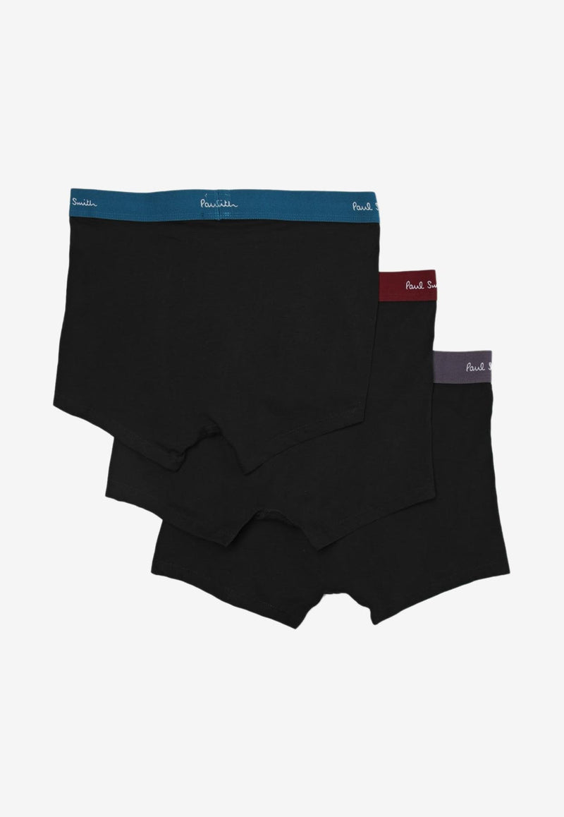 Paul Smith Logo Waistband Boxer Briefs - Set of 3 Black M1A914P3PK75_1A