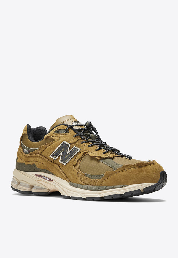 New Balance 2002R Low-Top Sneakers in High Desert and Dark Moss M2002RDP