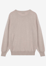 Brunello Cucinelli Cashmere Crewneck Sweater Beige M2200100WS/P_CUCIN-CS396