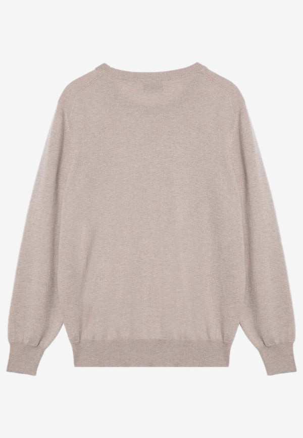 Brunello Cucinelli Cashmere Crewneck Sweater Beige M2200100WS/P_CUCIN-CS396