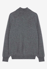 Brunello Cucinelli Half-Zip Cashmere Sweater Gray M2200124WS/P_CUCIN-CG217