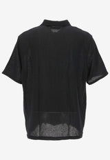 Our Legacy Boucle Short-Sleeved Shirt Black M2202BB_000_BLACK