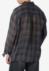 Our Legacy Linen Check Long-Sleeved Shirt Multicolor M2262APLI/S_OLEGA-PC