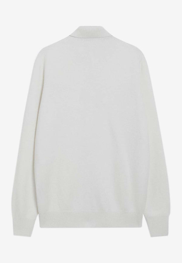 Brunello Cucinelli Cashmere Buttoned Cardigan White M22703806WS/R_CUCIN-CO312