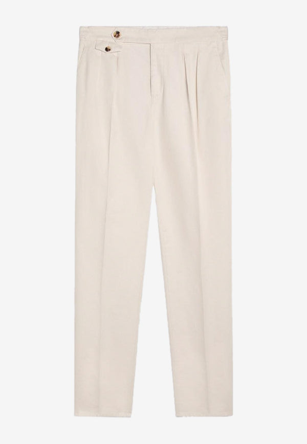 Brunello Cucinelli Pleated Straight Pants White M252DM5030CO/P_CUCIN-C5797