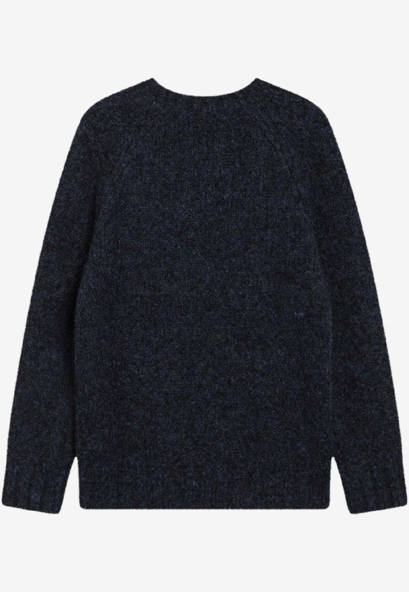 Brunello Cucinelli Alpaca-Blend Crewneck Sweater  Blue M2B300700WO/R_CUCIN-C2425