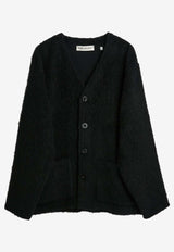 Our Legacy Textured Button-Up Cardigan Black M4206CBM_000_BLACK