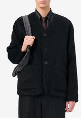 Our Legacy Textured Button-Up Cardigan Black M4206CBM_000_BLACK