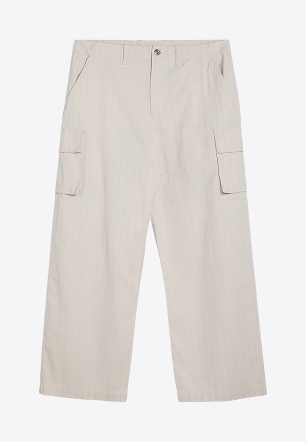 Our Legacy Wide-Leg Corduroy Cargo Pants Ecru M4244MECO/P_OLEGA-EC