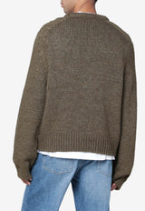 Our Legacy Wool and Silk Crewneck Sweater Green M4253TFWO/R_OLEGA-FG