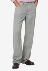 Our Legacy Logo Straight-Leg Pants Gray M4255RCCO/R_OLEGA-CA