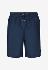 Dolce & Gabbana Logo Tag Swim Shorts M4E45T ONO06 B0310 Blue