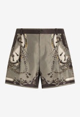Dolce & Gabbana Cargo Print Swim Shorts Multicolor M4E68T FIM7T HJ5XB