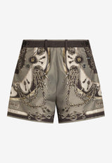 Dolce & Gabbana Cargo Print Swim Shorts Multicolor M4E68T FIM7T HJ5XB