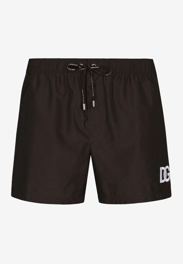 Dolce & Gabbana DG Logo Swim Shorts M4F28T FUSFW M3927 Black