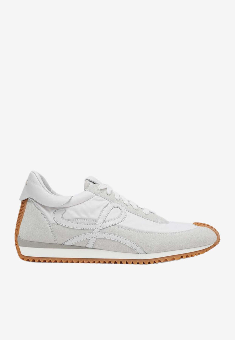 Loewe Flow Runner Nylon and Suede Sneakers White M816282X10NY/P_LOEW-2100