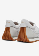 Loewe Flow Runner Nylon and Suede Sneakers White M816282X10NY/P_LOEW-2100