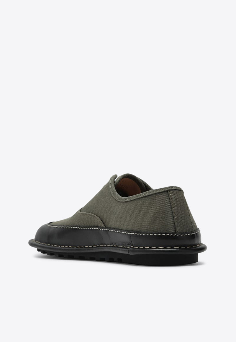 Loewe Bay Lace-Up Shoes Green M816282XBCCO/Q_LOEW-3948