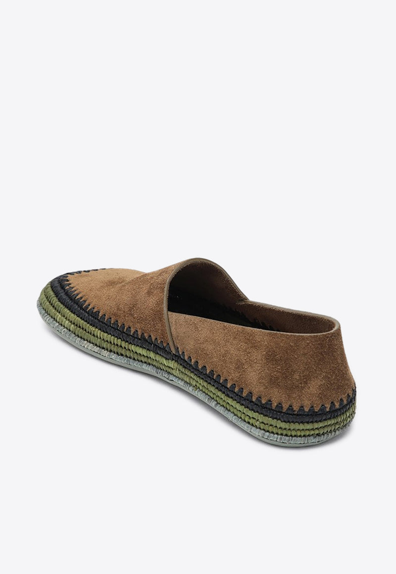 Loewe Rio Suede Espadrilles Brown M816283X16SUE/Q_LOEW-3100