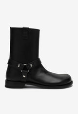 Loewe Campo Biker Leather Boots Black M816285XA8LE/P_LOEW-1100