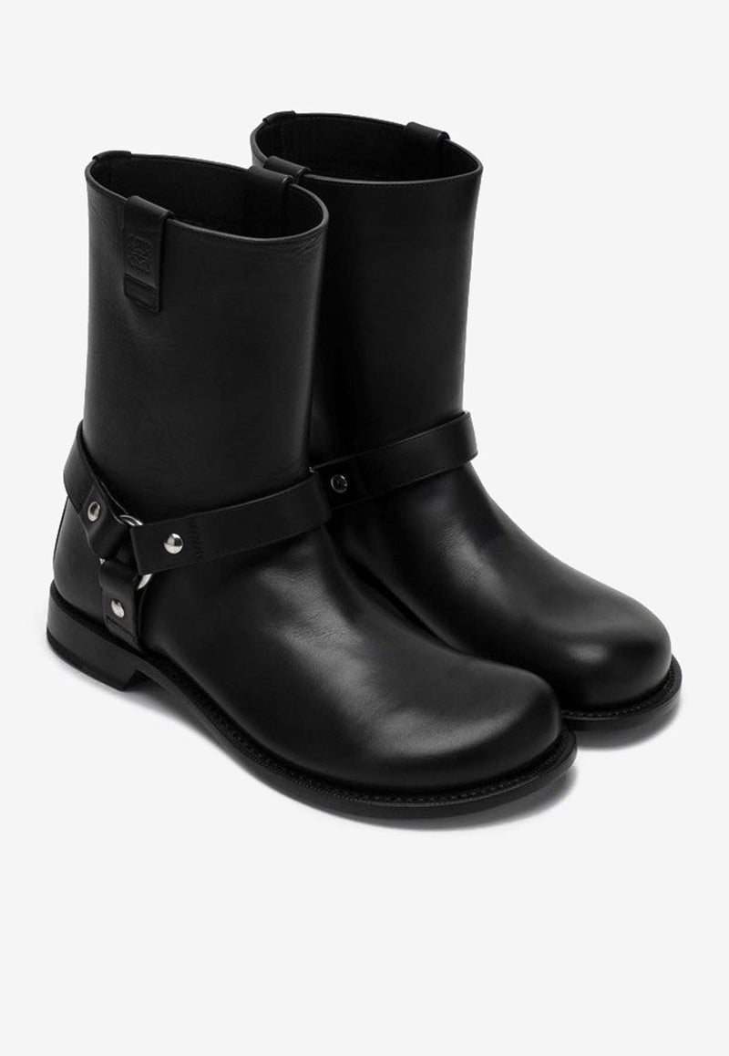 Loewe Campo Biker Leather Boots Black M816285XA8LE/P_LOEW-1100