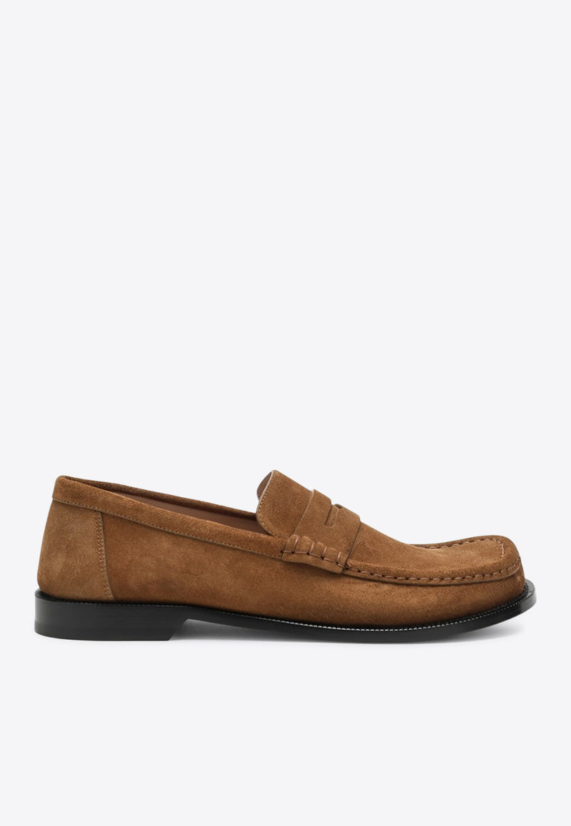 Loewe Campo Suede Loafers Camel M816290X14SUE/R_LOEW-8377