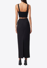 Mossman In Pursuit Midi Column Skirt Black M95975BLACK