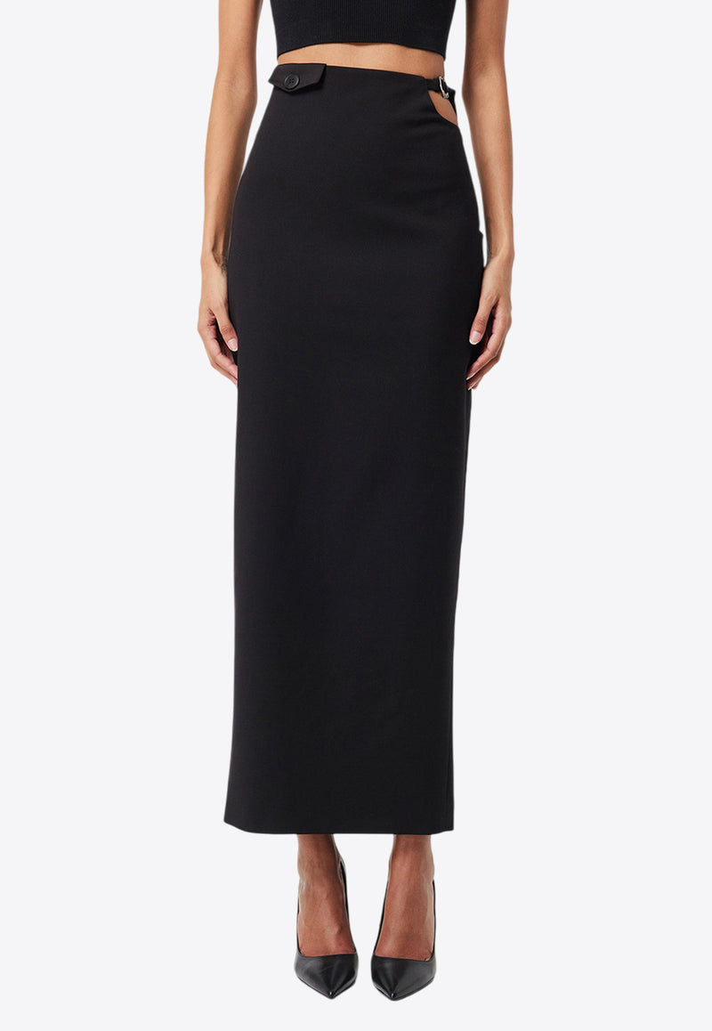 Mossman In Pursuit Midi Column Skirt Black M95975BLACK